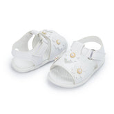 AMN226 Baby Sandals: Flower Leather Flat Toddler Girl Casual Shoes - Touchy Style