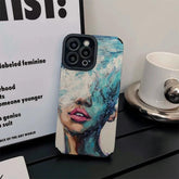 Art Portrait Cute Phone Case for iPhone 15, 14, 13, 11, 12 Pro Max, Mini, 7, 8 Plus, XS Max, XR - Touchy Style .