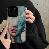 Art Portrait Cute Phone Case for iPhone 15, 14, 13, 11, 12 Pro Max, Mini, 7, 8 Plus, XS Max, XR - Touchy Style .