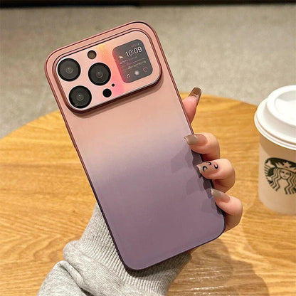 Aurora Gradient Cute Laser Matte Phone Case for iPhone 14, 13, 12, 11 Pro Max, 14 Plus, and 14 Pro - Touchy Style