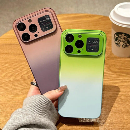 Aurora Gradient Cute Laser Matte Phone Case for iPhone 14, 13, 12, 11 Pro Max, 14 Plus, and 14 Pro - Touchy Style