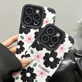 B240 Cute Phone Case: Floral Elegance for iPhone 7-15 Pro Max - Style and Protection in One! - Touchy Style .