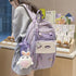 B2489 Cool Backpack - Waterproof College Pure Bookbag - Touchy Style