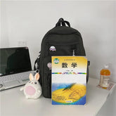 B2489 Cool Backpack - Waterproof College Pure Bookbag - Touchy Style