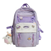 B2489 Cool Backpack - Waterproof College Pure Bookbag - Touchy Style