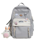 B2489 Cool Backpack - Waterproof College Pure Bookbag - Touchy Style