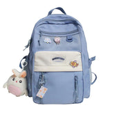 B2489 Cool Backpack - Waterproof College Pure Bookbag - Touchy Style