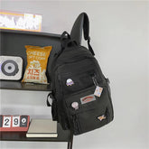 B2489 Cool Backpack - Waterproof College Pure Bookbag - Touchy Style