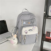 B2489 Cool Backpack - Waterproof College Pure Bookbag - Touchy Style