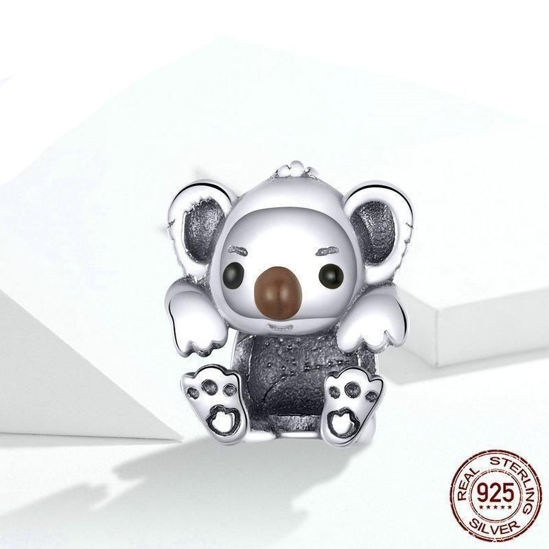 Baby Koala 925 Sterling Silver Pendant Charm Jewelry Without Chain - Touchy Style