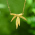 Bamboo Leaves Pendant Necklace Charm Jewelry - LFJF0081 - Touchy Style