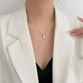 Bar Pendant Necklace Charm Jewelry - Clavicle Chain EL418 - Touchy Style