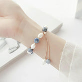 Baroque Stone and Natural Pearl Bracelet Charm Jewelry EZ132 - Touchy Style .