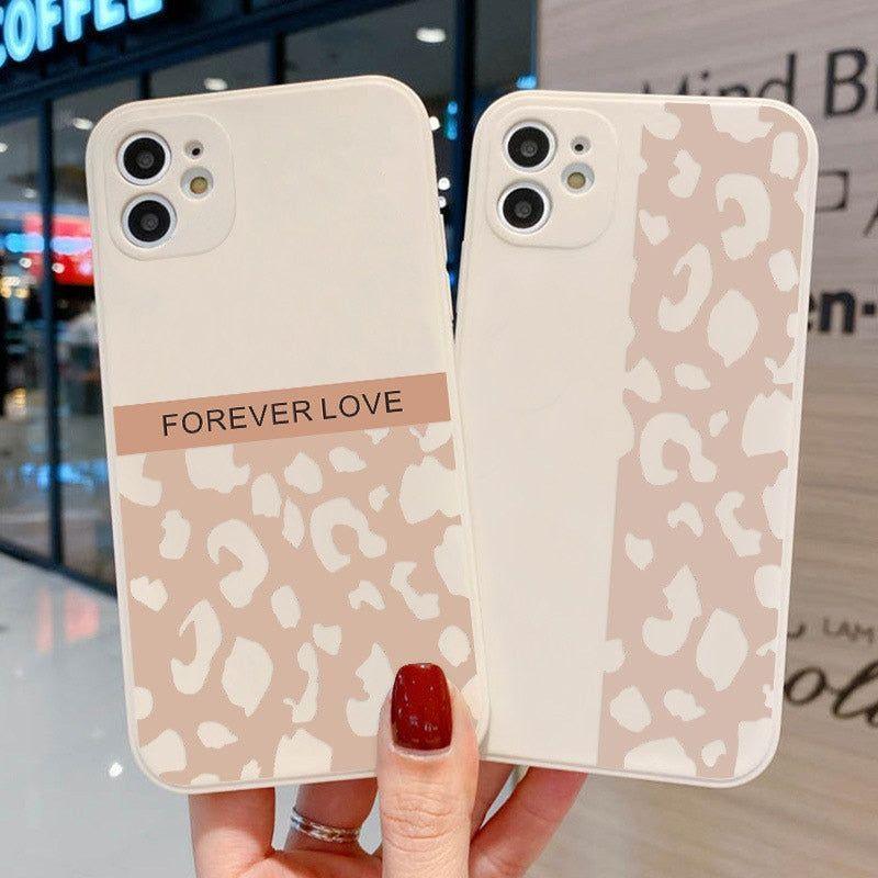 Beige Leopard Cute Phone Cases For iPhone 13 Pro Max 12 11 Pro Max XS Max XR X 7 8 Plus 11 - Touchy Style .