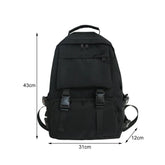 Black Cool Backpack Fashion Women Waterproof Large-capacity School Bag GCBKOS53 - Touchy Style