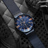 Blue Simple Cheap Watches For Men Stainless Steel Band MOS0405 - Touchy Style