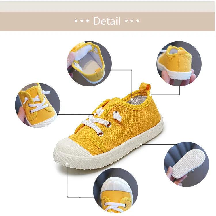 Boys Girls Unisex Children Toddler Casual Shoes AS0146 Canvas Sneakers - Touchy Style