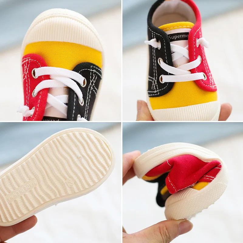 Boys Girls Unisex Children Toddler Casual Shoes AS0146 Canvas Sneakers - Touchy Style