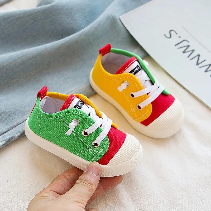 Boys Girls Unisex Children Toddler Casual Shoes AS0146 Canvas Sneakers - Touchy Style