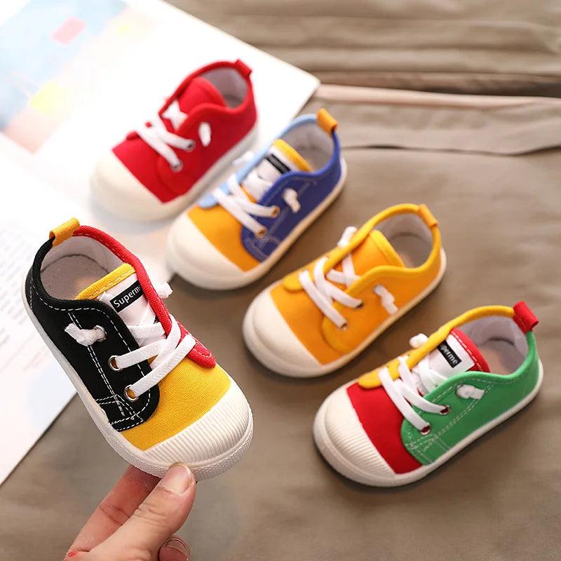 Boys Girls Unisex Children Toddler Casual Shoes AS0146 Canvas Sneakers - Touchy Style