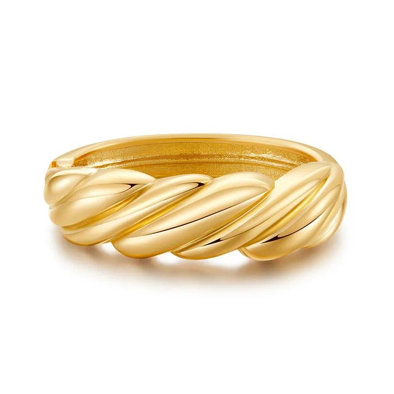 Bracelets Charm Jewelry - Golden Color - Twist Shape - TSJ9 Design - Touchy Style