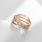 Bracelets Charm Jewelry - Hollow Wide Bangle - Irregular Metal - B0527 - Touchy Style