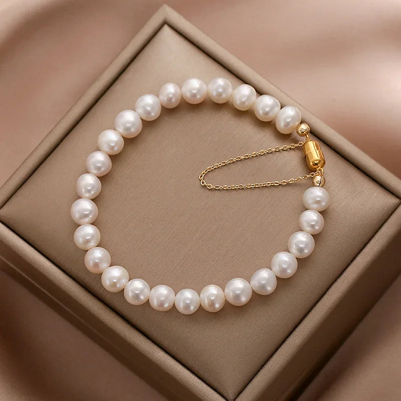 Bracelets Charm Jewelry - Magnet Freshwater Pearl 