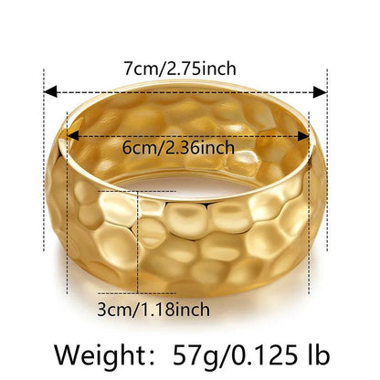 Bracelets Charm Jewelry - Metal Bangle for Wide Hand - TSJ16 - Touchy Style