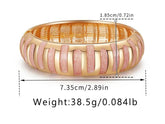 Bracelets Charm Jewelry - Vertical Stripe Drip Bangles - TSJ6 Design - Touchy Style