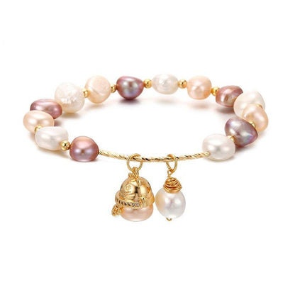 Bracelets Charm Jewelry XYS0349 Lucky Cat Baroque Natural Pearls - Touchy Style