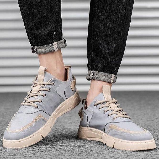 Breathable Canvas Sneakers - Men&