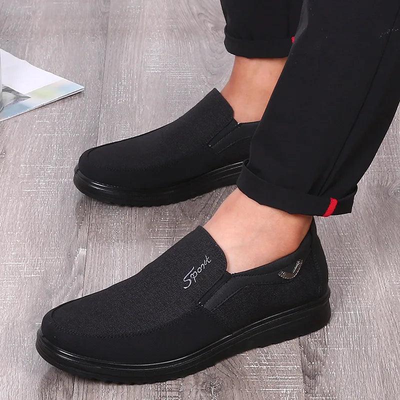 Breathable Fashion Soft Loafers Canvas Men&