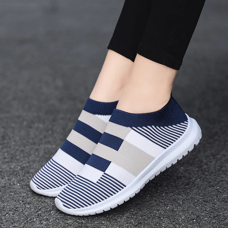 Breathable Flats Sneakers Women&