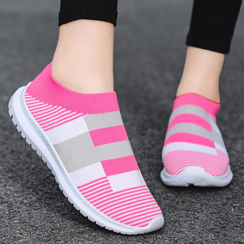 Breathable Flats Sneakers Women&