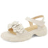 Camellia Blossom Leather Sandals - TSS105 Women&