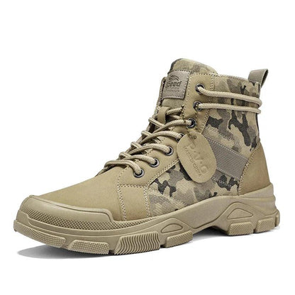 Camouflage High Top Canvas Boots - KA4850 Men&