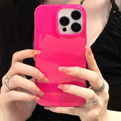 Candy Fluorescent Cute Phone Cases For iPhone 15, 14, 13, 12 Mini, 11 Pro Max, XR, XS, 6, 6S, 7, 8 Plus, X, SE - Touchy Style