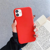 Candy Rose Solid Cute Phone Cases For iPhone 14 13 12 11 11pro Max Xs Max Xr 6s 7 8plus - Touchy Style