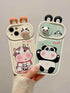 Cartoon 3D Ears Panda Cow Cute Phone Case For iPhone 11, 12, 13, 14, 15 Pro Max - Touchy Style