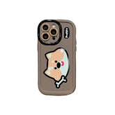 Cartoon Animal iPhone 15 Pro Max/14/13/11/12 Cute Phone Case with Portable Lanyard - Touchy Style