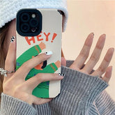 Cartoon Couple Cute Funny Phone Case for iPhone 1, 11, 12, 13, 14 Pro Max, Mini, XR, XS, 6, 7, 8 Plus, SE 2, 3 - Cover - Touchy Style