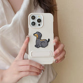 Cartoon Dog Cute Phone Case for iPhone 15, 14, 13, 12, and 11 Pro Max - Invisible Bracket with Built-in Stand - TSP212 - Touchy Style