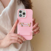 Cartoon Dog Cute Phone Case for iPhone 15, 14, 13, 12, and 11 Pro Max - Invisible Bracket with Built-in Stand - TSP212 - Touchy Style