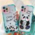 Cartoon Panda Transparent Cute Phone Cases For Galaxy A54 5G A53 A52 A34 A33 A13 A32 A12 S23 Ultra S22 S20 S21 FE A23 A51 A50 A73 A72 A71 A22 A21S Covers - Touchy Style