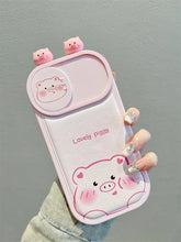 Cartoon Pink Pig, Puppy, Panda, and Cow Cute Phone Case For iPhone 15 Pro Max, 14, 13, 11, or 12 - Touchy Style .