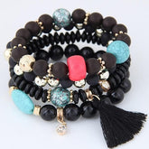 Charm Jewelry Set Beaded Charm Bracelets Set For Women Simple Coins Multilayer Bracelet Bohemian Jewelry 2021 - Touchy Style .