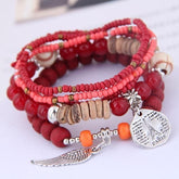 Charm Jewelry Set Beaded Charm Bracelets Set For Women Simple Coins Multilayer Bracelet Bohemian Jewelry 2021 - Touchy Style .