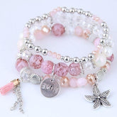 Charm Jewelry Set Beaded Charm Bracelets Set For Women Simple Coins Multilayer Bracelet Bohemian Jewelry 2021 - Touchy Style .