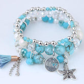 Charm Jewelry Set Beaded Charm Bracelets Set For Women Simple Coins Multilayer Bracelet Bohemian Jewelry 2021 - Touchy Style