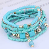 Charm Jewelry Set Beaded Charm Bracelets Set For Women Simple Coins Multilayer Bracelet Bohemian Jewelry 2021 - Touchy Style .